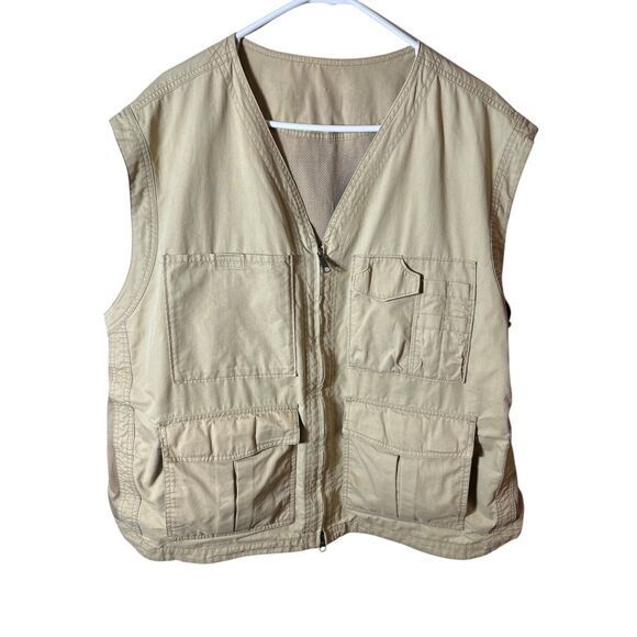 Duluth Trading Utility Hunting Fishing vestsz xxl Khaki - Picture 1 of 6